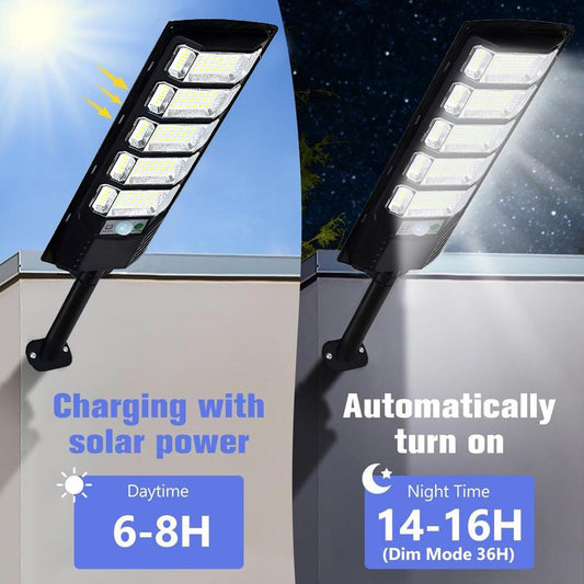 2-Pack 12000LM Solar Street Lights