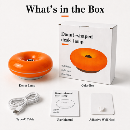 Orange Donut Table Lamp