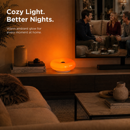 Orange Donut Table Lamp