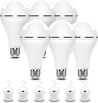 4-Pack Rechargeable Emergency LED Light Bulbs