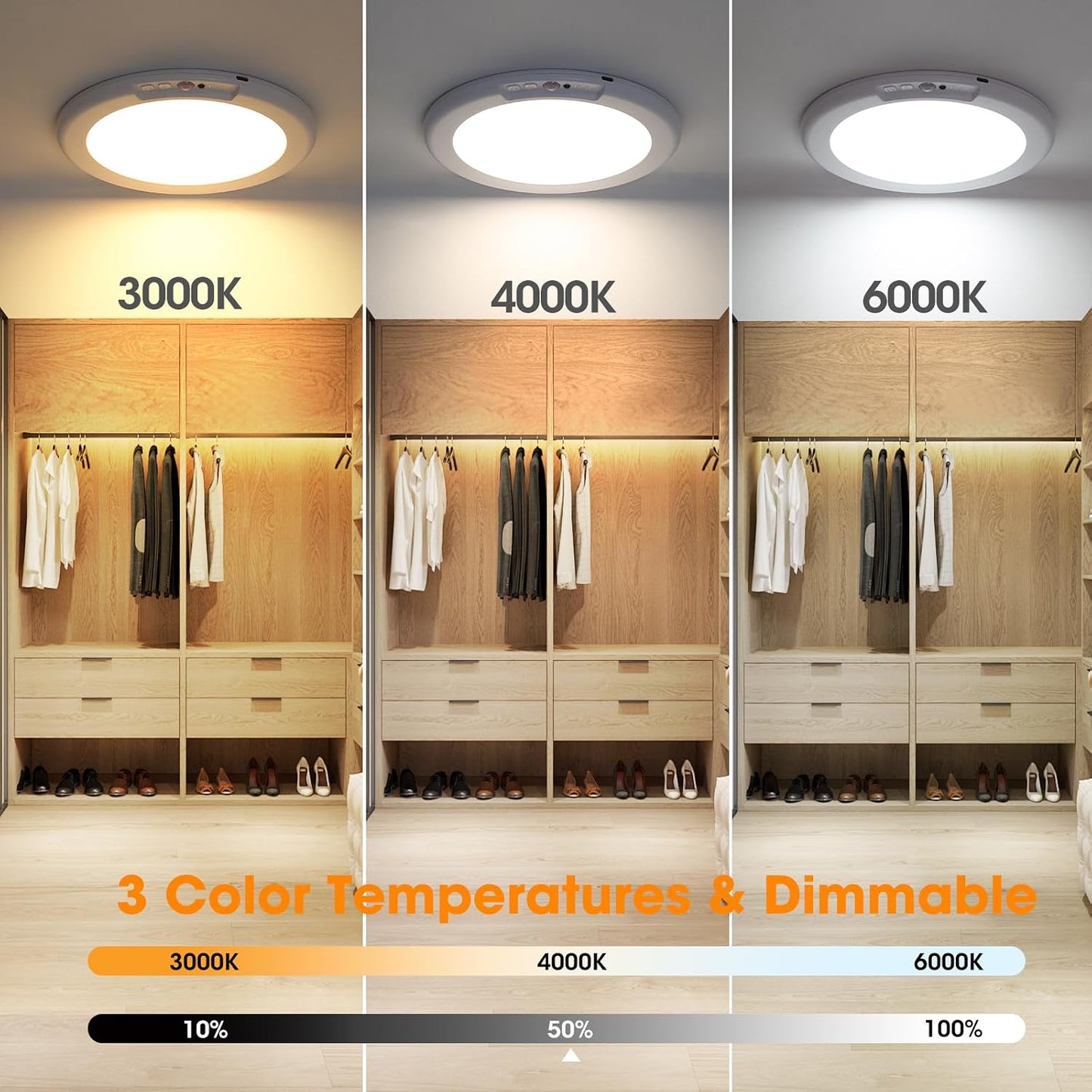 Wireless Rechargeable Ceiling Light
