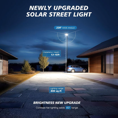 2-Pack 12000LM Solar Street Lights