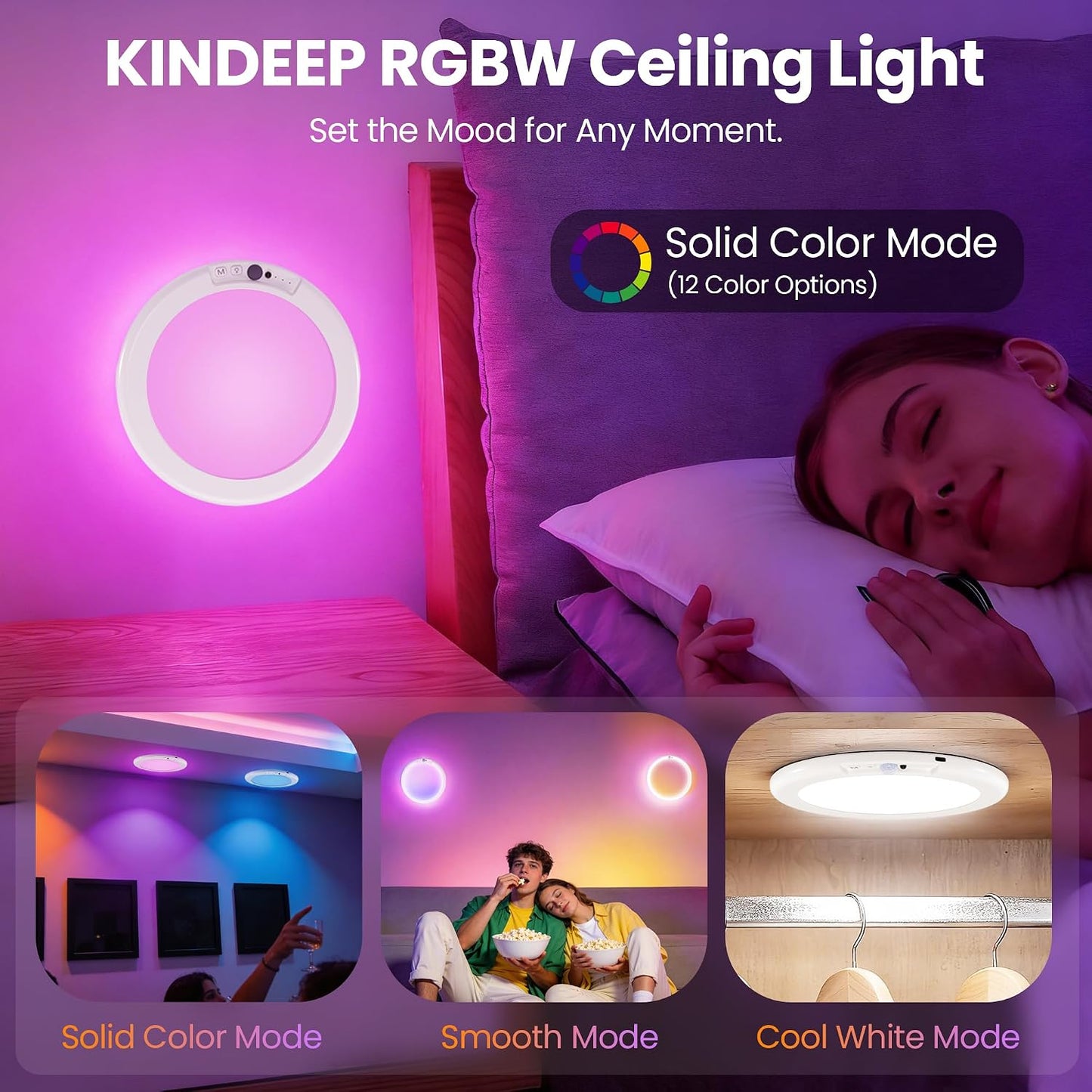 Rechargeable Motion Sensor Ceiling Light
