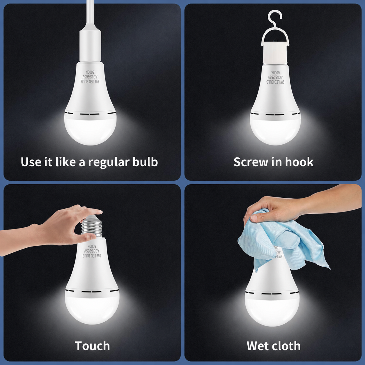 Rechargeable Emergency LED Light Bulbs