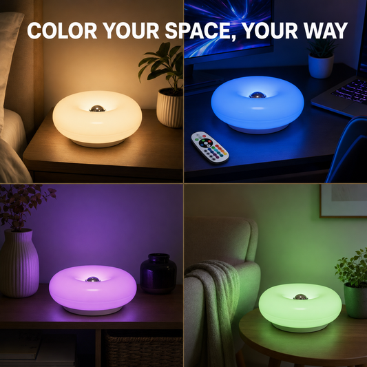 Rechargeable Donut Table Lamp