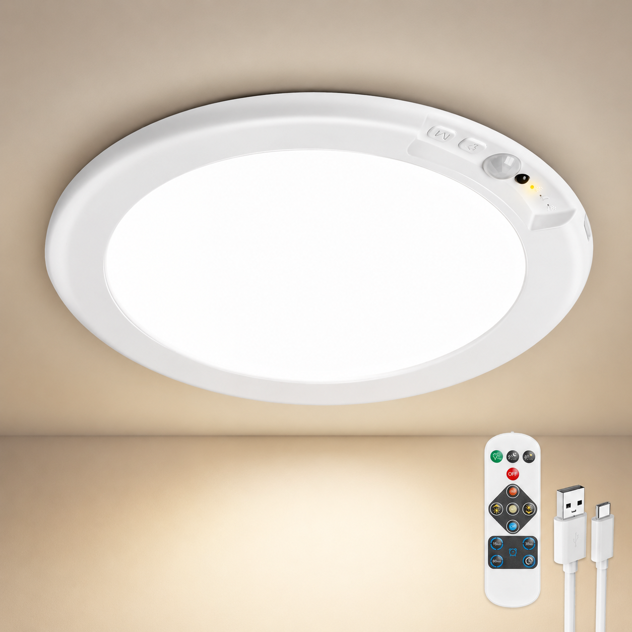 Wireless Rechargeable Ceiling Light