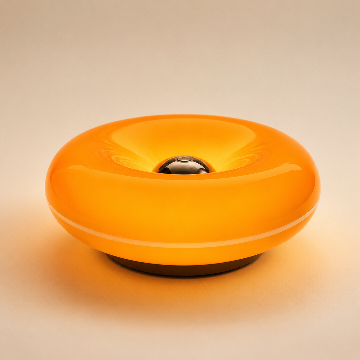 Orange Donut Table Lamp