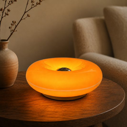 Orange Donut Table Lamp