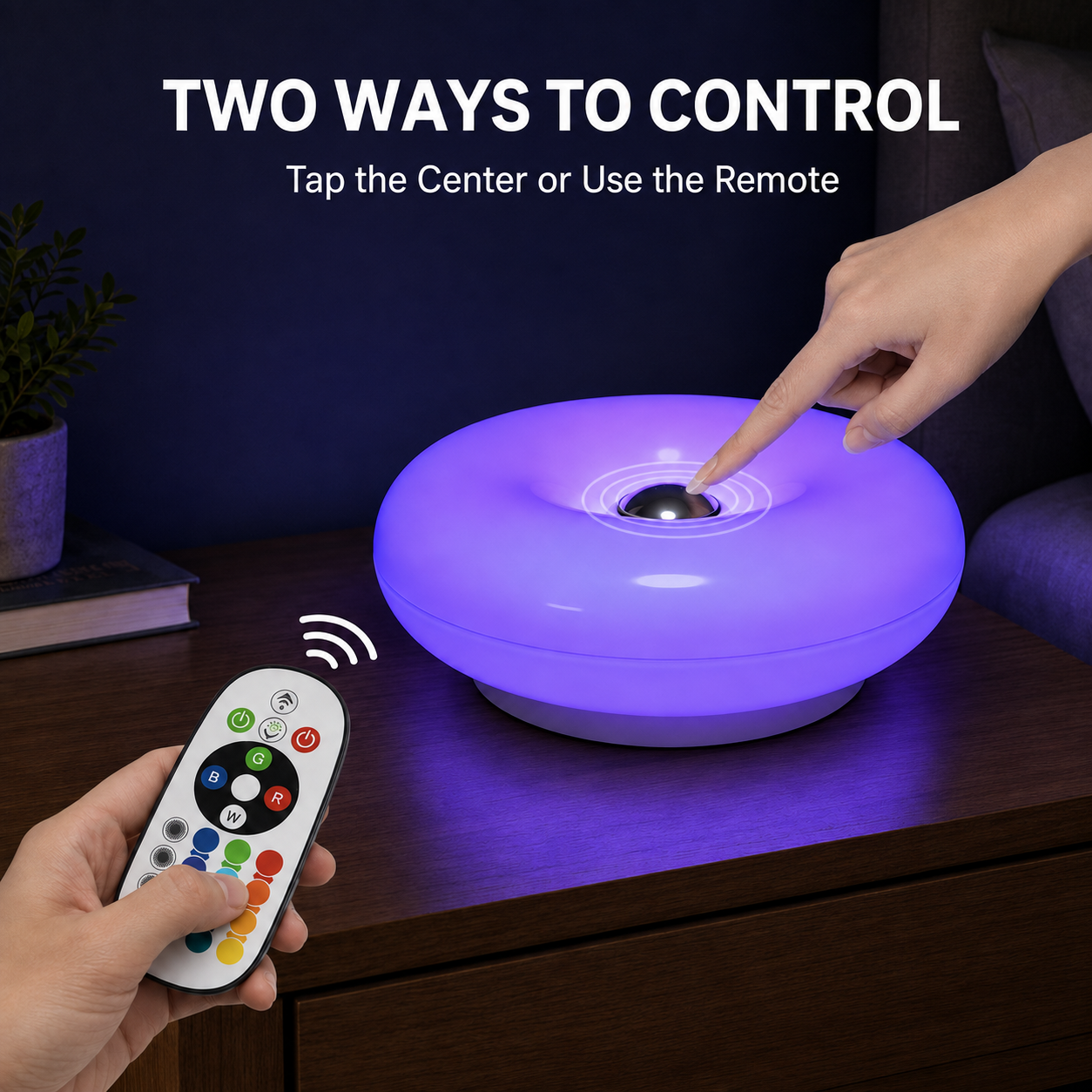 Rechargeable Donut Table Lamp