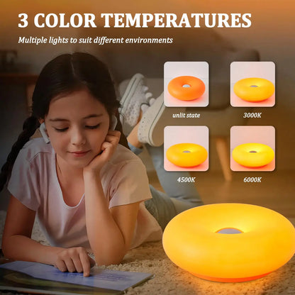 Orange Donut Table Lamp