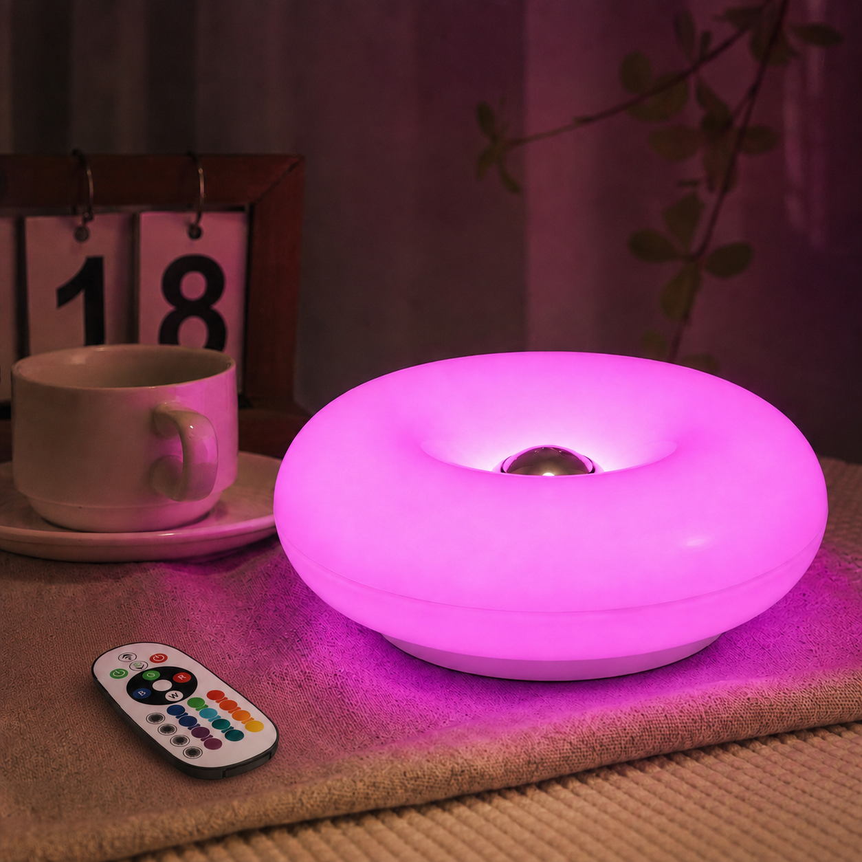 Rechargeable Donut Table Lamp