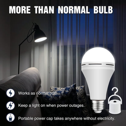 4-Pack Rechargeable Emergency LED Light Bulbs
