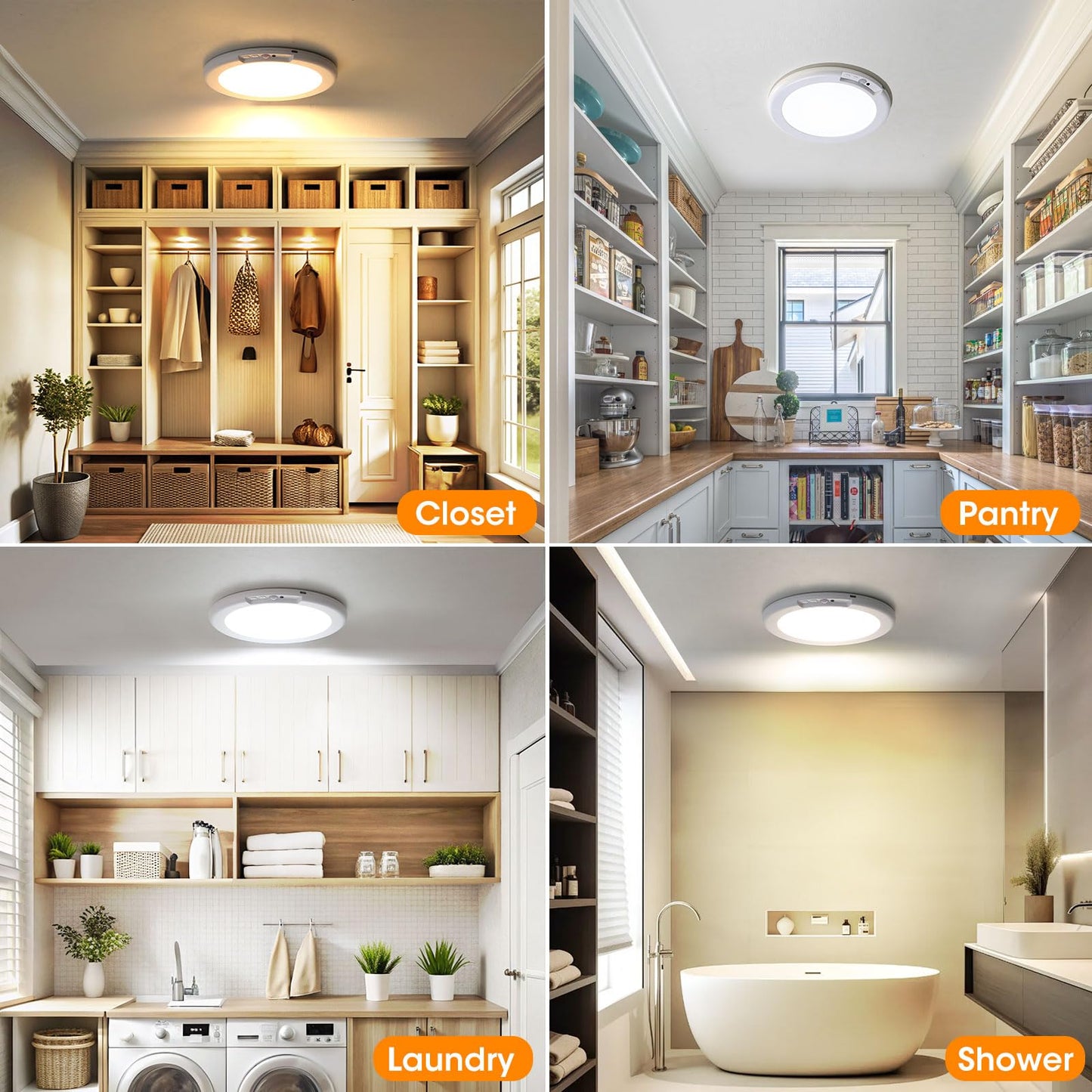 Wireless Rechargeable Ceiling Light