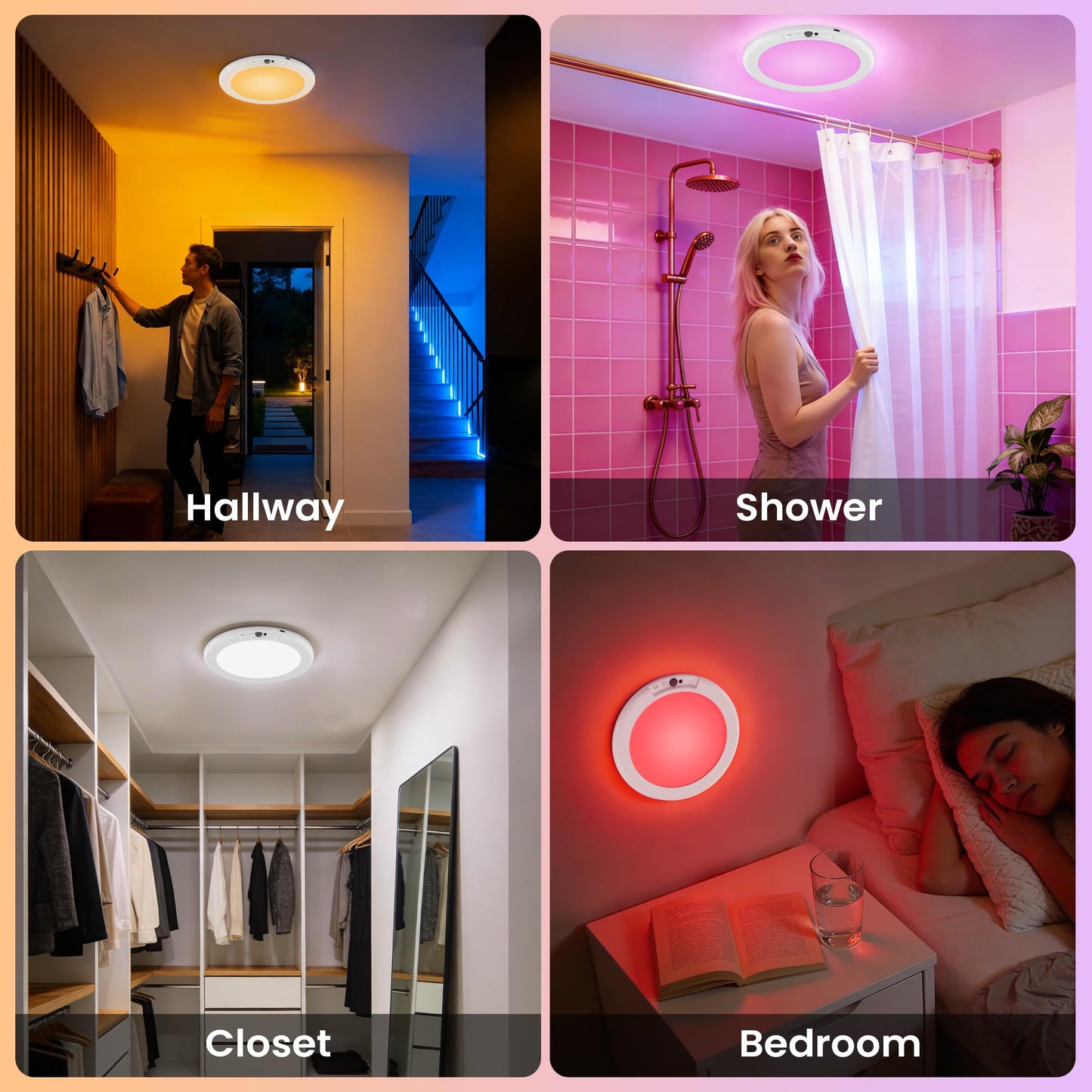 Rechargeable Motion Sensor Ceiling Light