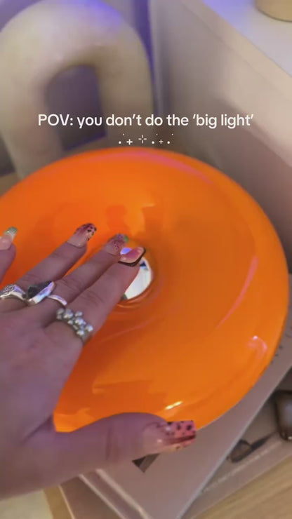 Orange Donut Table Lamp